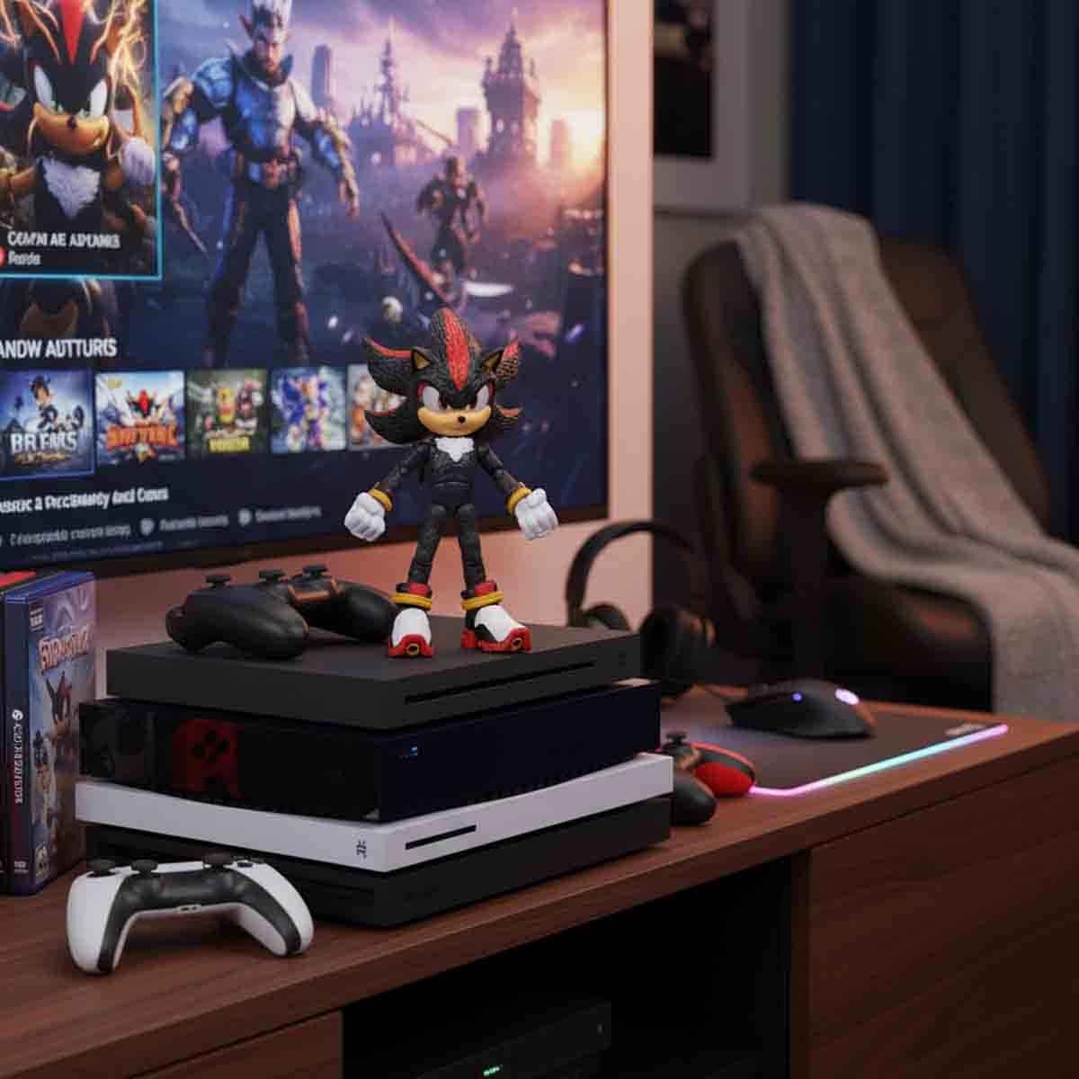 سونيك مجسم اكشن شادو فيلم مقاس 5.3 انش للاطفال من عمر 3-4 سنوات