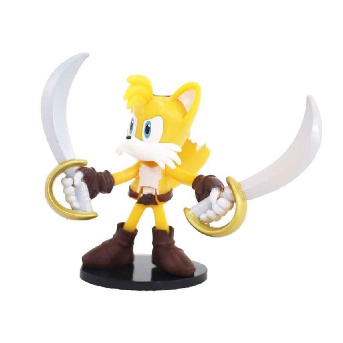 سونيك طقم فيغر أكشن 3 إنش 4 قطع منوعة للجنسين، 3-4 سنوات