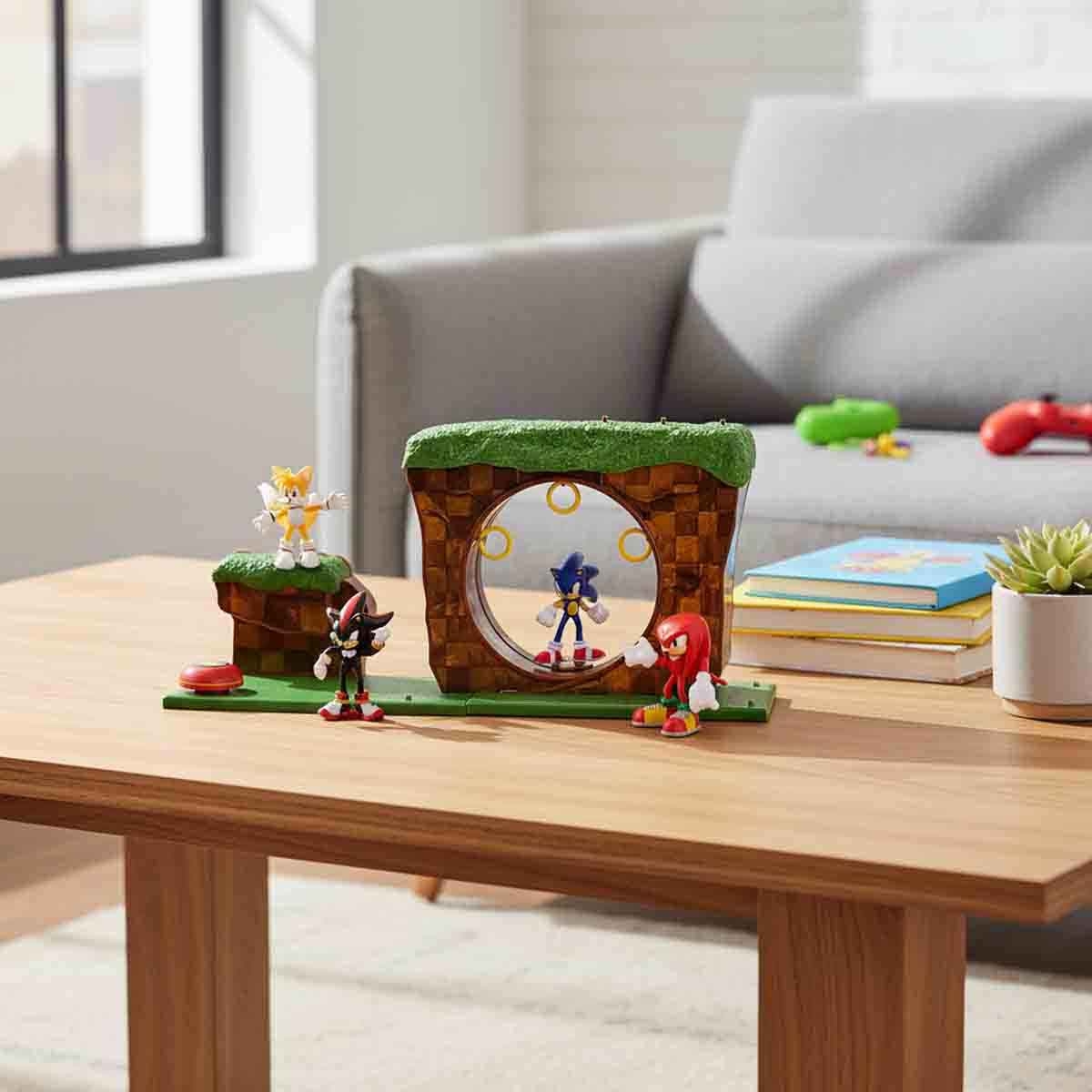 سونيك مجموعة لعب منطقة جرين هيلز حصرية للاطفال من عمر 3-4 سنوات