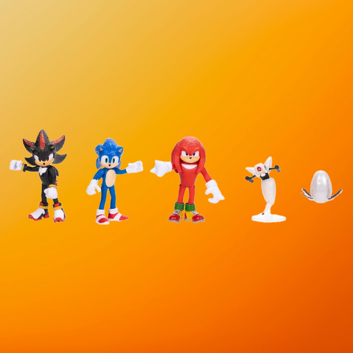 سونيك ذا هيدجهوغ 3 مجموعة مجسمات فيلم 2.5 إنش للجنسين، 3-4 سنوات، مجموعة من 4