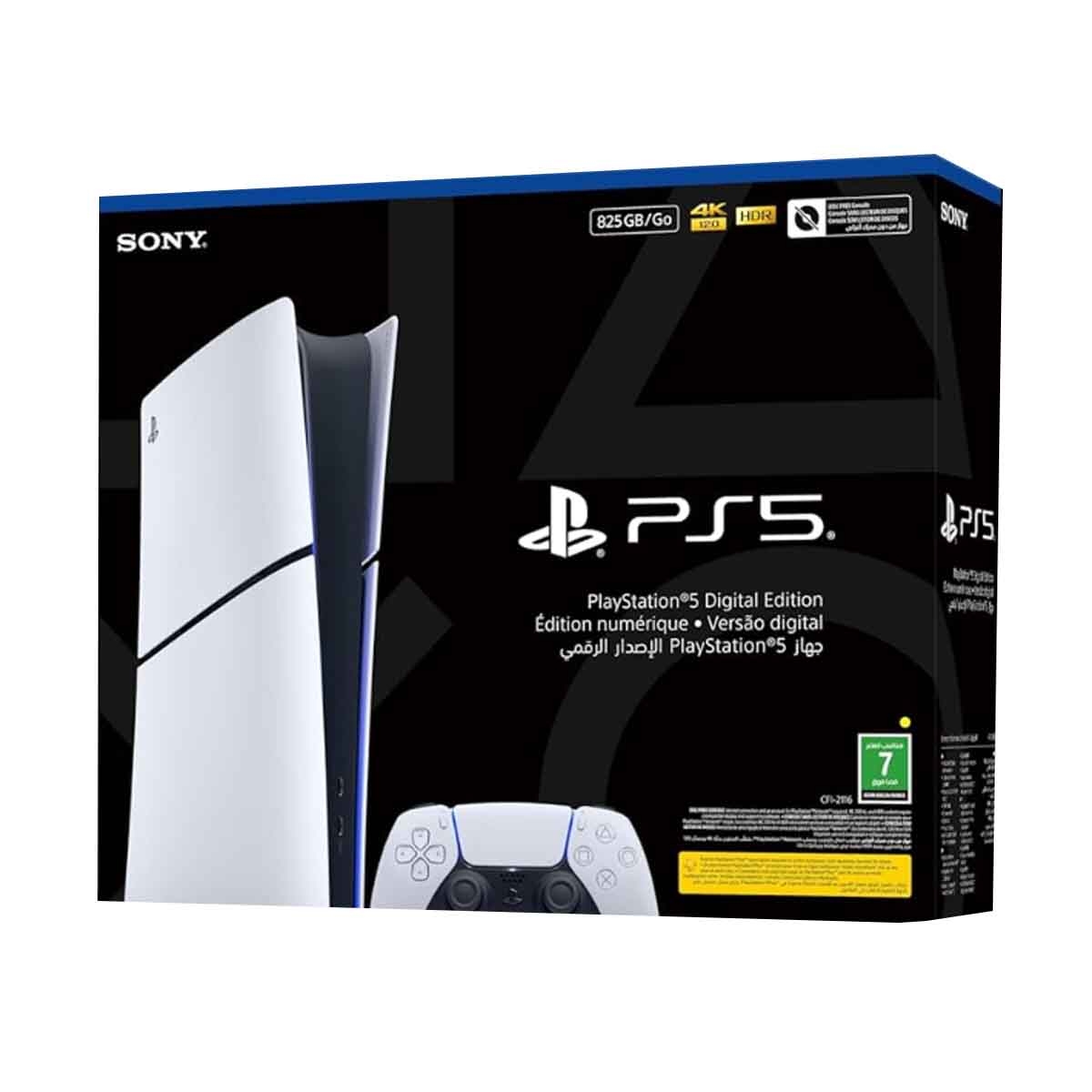 سوني بلاي ستيشن 5 سليم النسخة الرقمية السعودية 825 جيجابايت