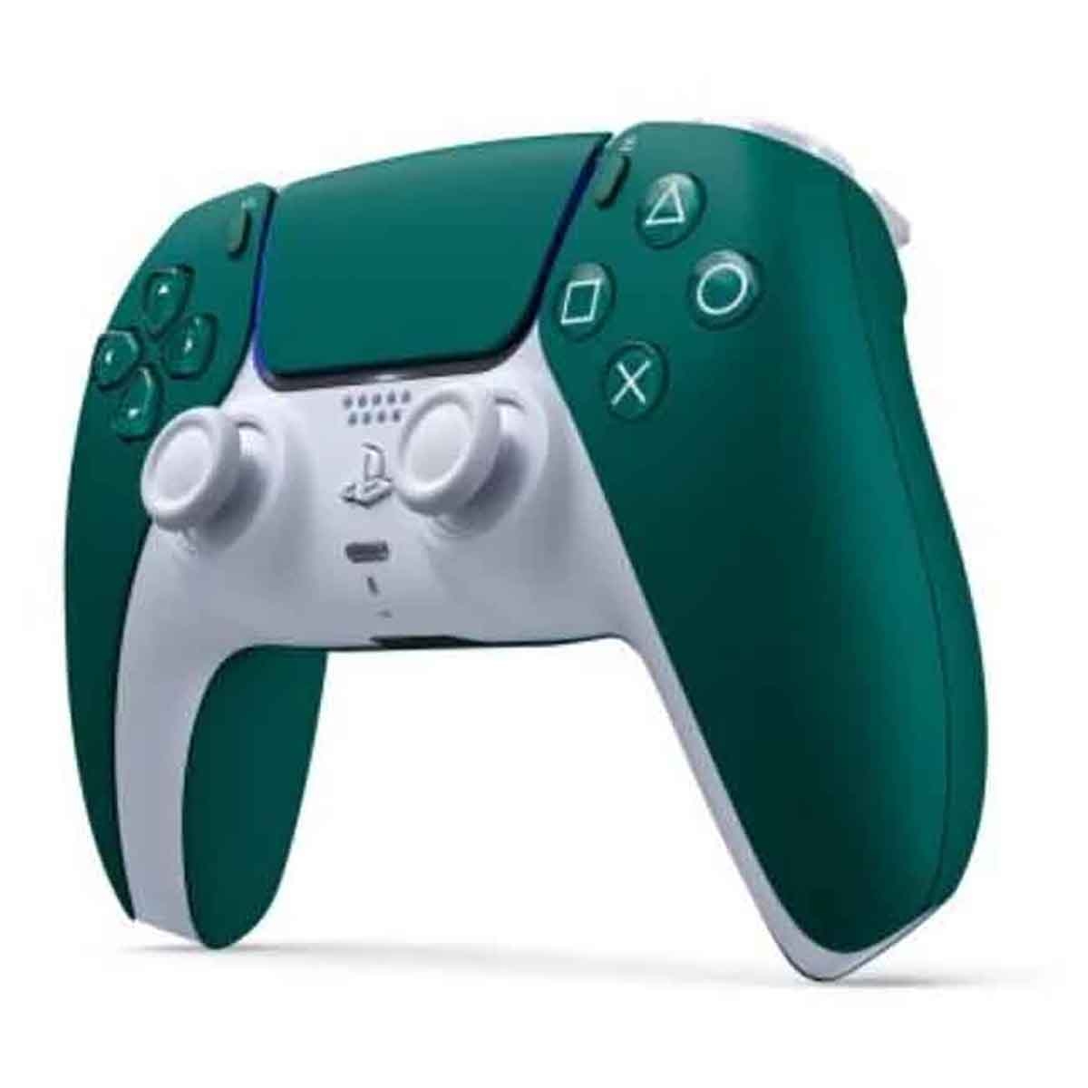 سوني بلايستيشن 5 نسخة السعودية الإصدار الرقمي سعة 1 تيرابايت مع حزمة وحدة تحكم دوال سينس ألباين غرين