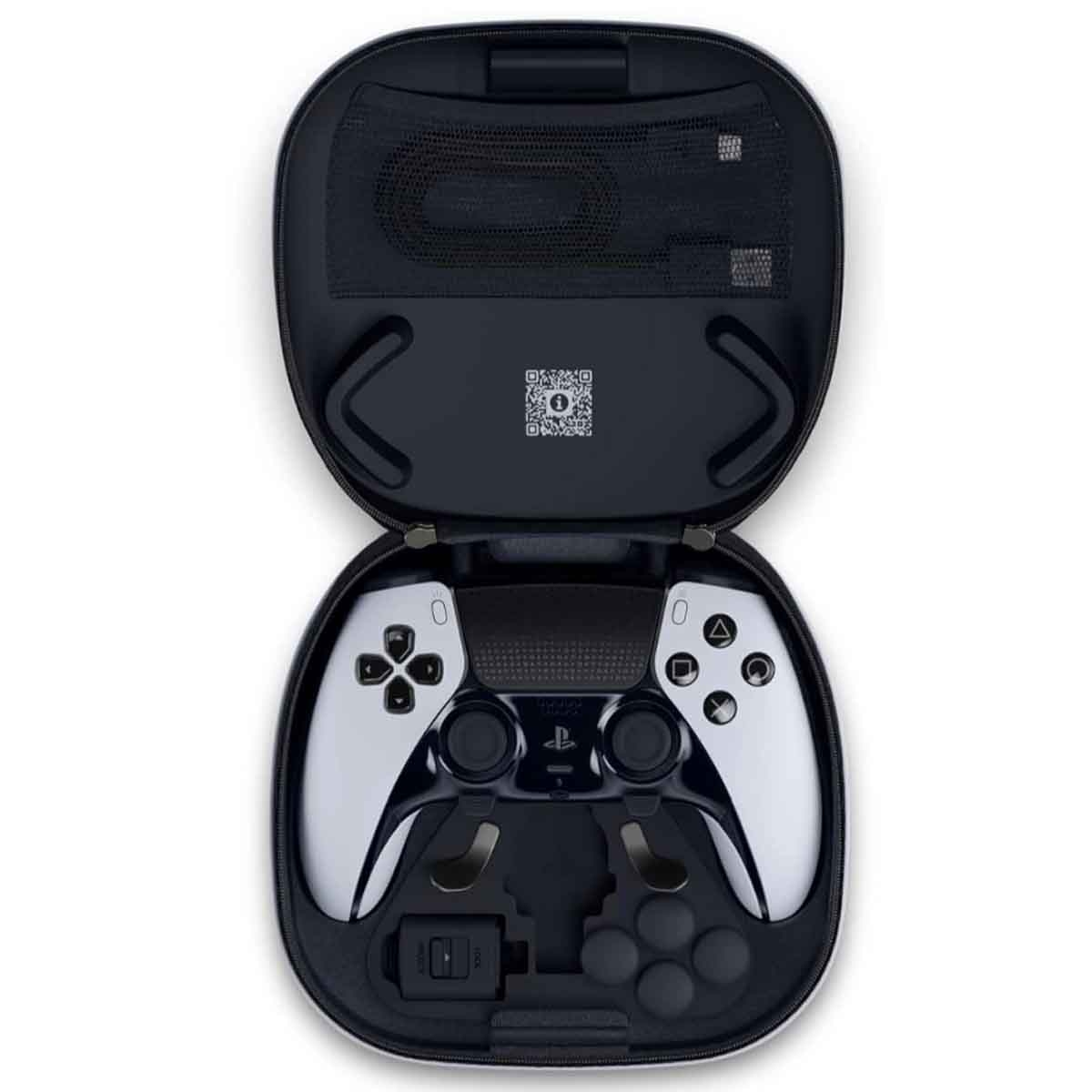 سوني بلايستيشن 5 نسخة السعودية الإصدار الرقمي سعة 1 تيرابايت مع حزمة وحدة تحكم دوال سينس إيدج (نسخة السعودية) أبيض