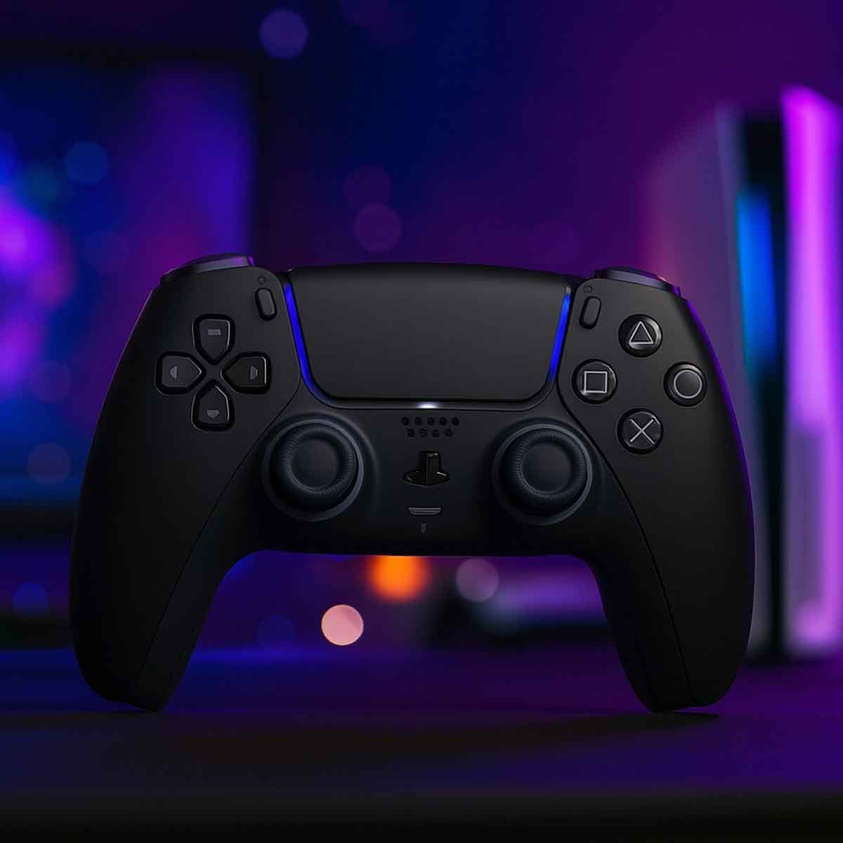 سوني بلايستيشن 5 نسخة السعودية الإصدار الرقمي سعة 1 تيرابايت مع حزمة وحدة تحكم دوال سينس (نسخة السعودية) ميدنايت بلاك