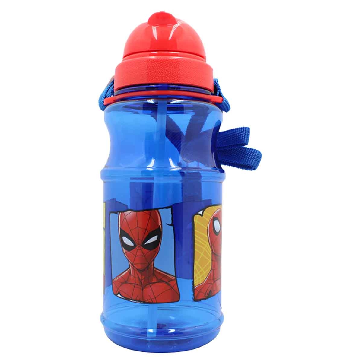 سبايدر مان زجاجة ماء شفافة مضادة للتسرب سعة 600 مل