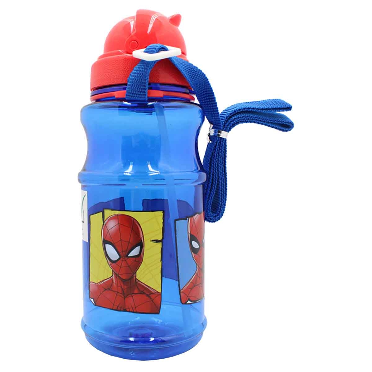 سبايدر مان زجاجة ماء شفافة مضادة للتسرب سعة 600 مل