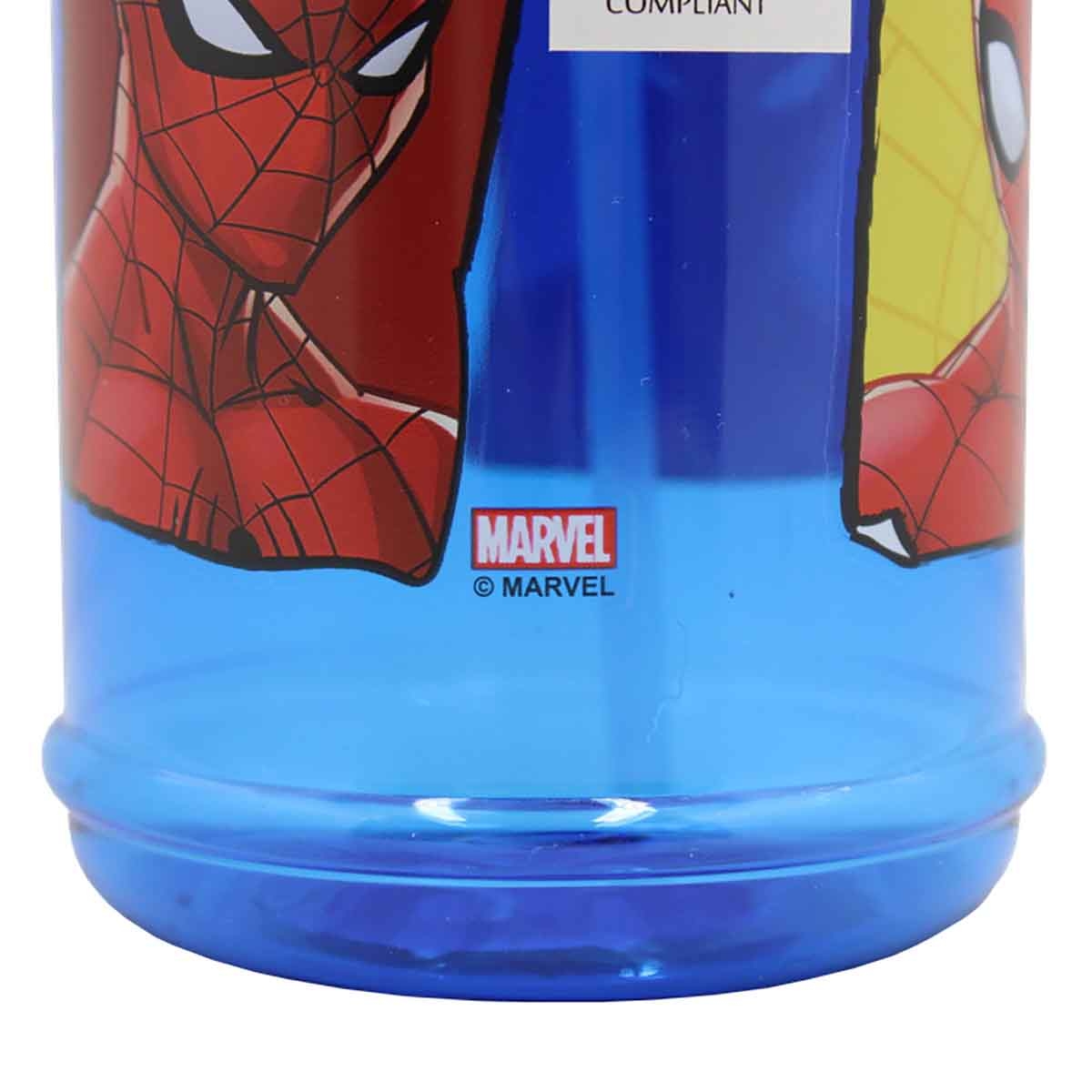 سبايدر مان زجاجة ماء شفافة مضادة للتسرب سعة 600 مل