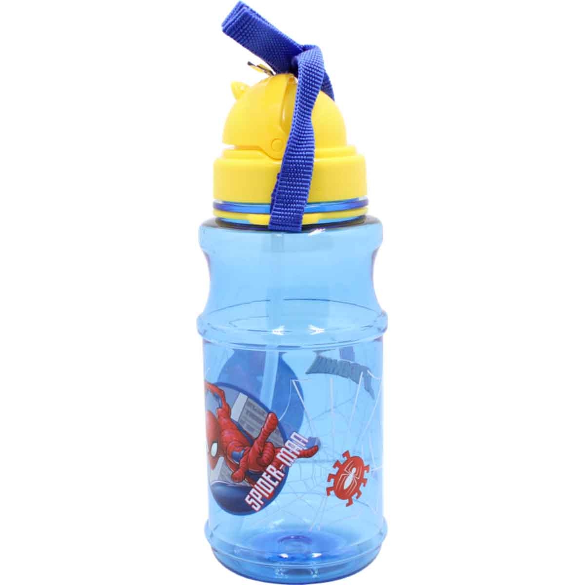 سبايدر مان زجاجة ماء شفافة بتصميم سوبرهيرو مارفل