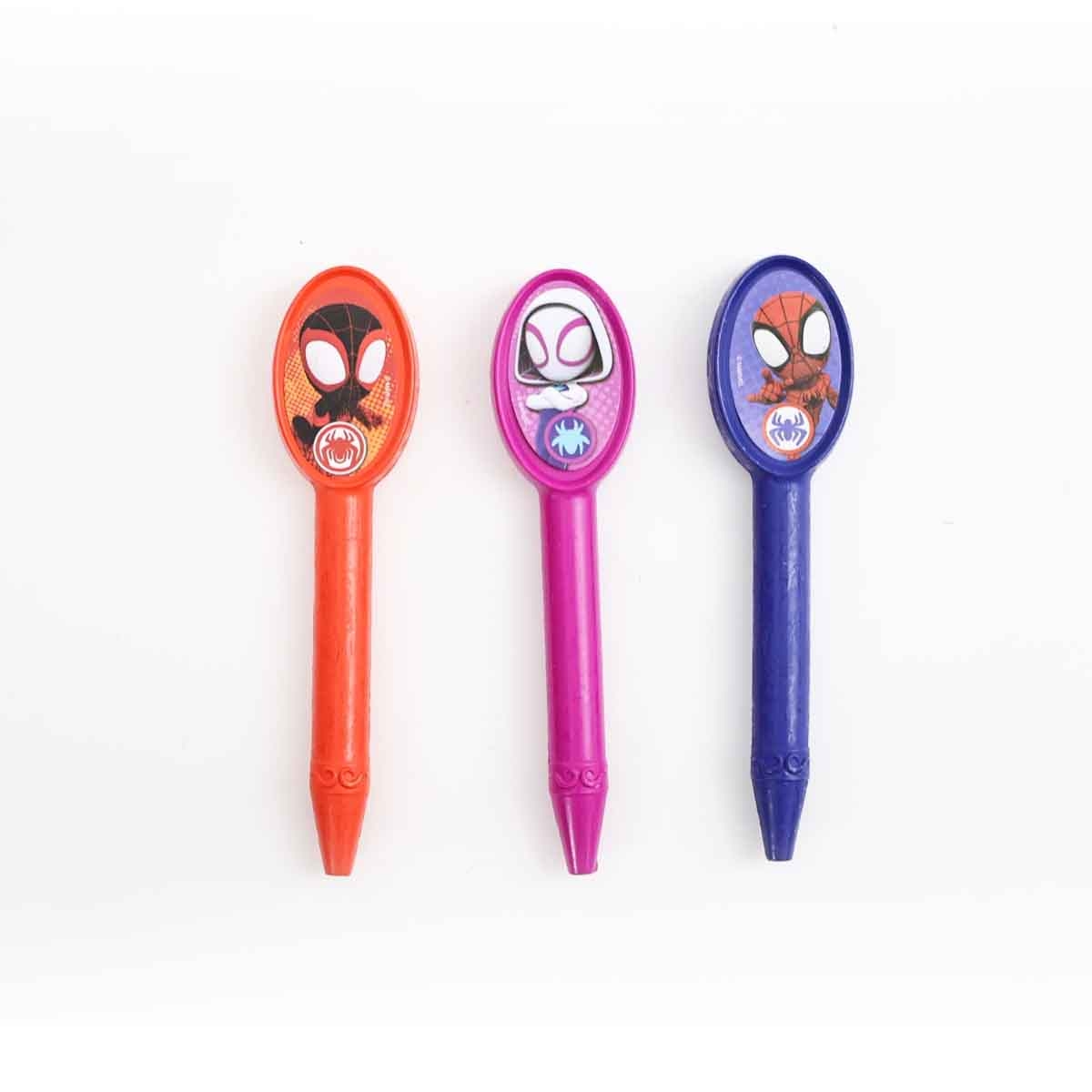 سبايدي وأصدقاؤه المذهلون كتاب أنشطة مع أقلام تلوين بأشكال مميزة، للجنسين، للأعمار من 3 إلى 4 سنوات