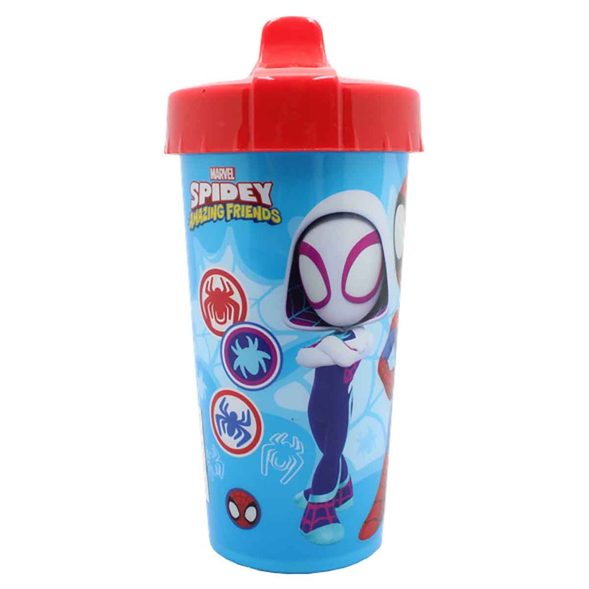 سبايدي آند هِز أمايزينغ فريندز كوب شرب مارفل مع غطاء وشفاطة
