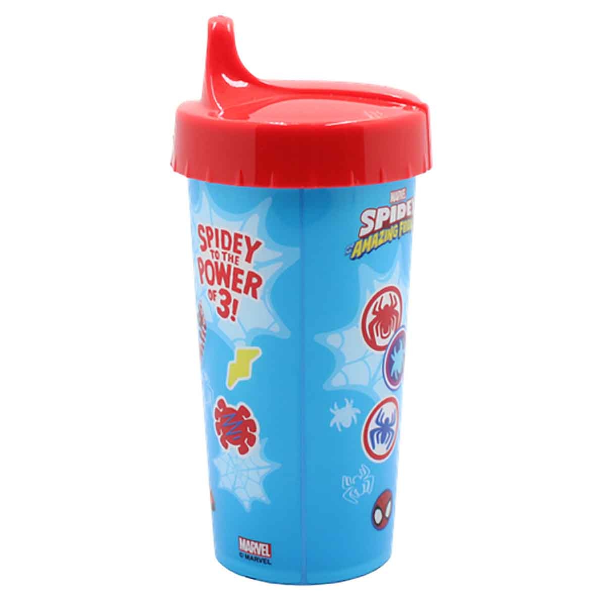 سبايدي آند هِز أمايزينغ فريندز كوب شرب مارفل مع غطاء وشفاطة