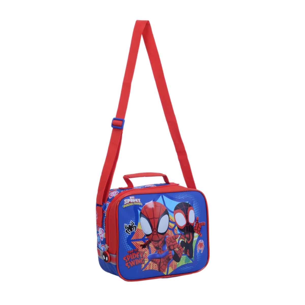 سبايدي آند هِز أمايزينغ فريندز حقيبة غداء مدرسية مارفل معزولة بتصميم سوبرهيرو