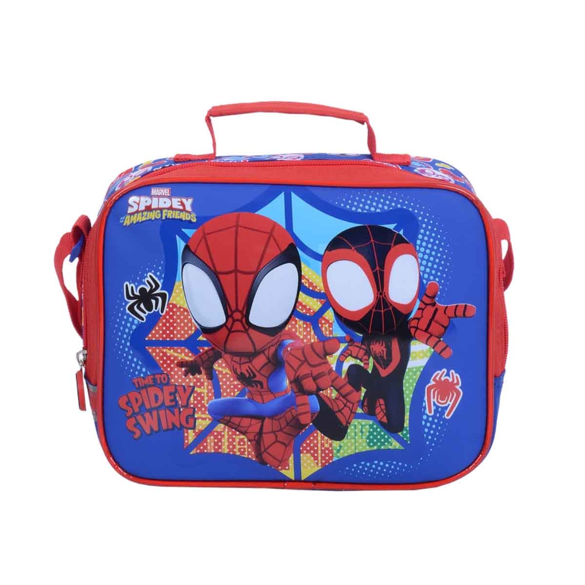 سبايدي آند هِز أمايزينغ فريندز حقيبة غداء مدرسية مارفل معزولة بتصميم سوبرهيرو