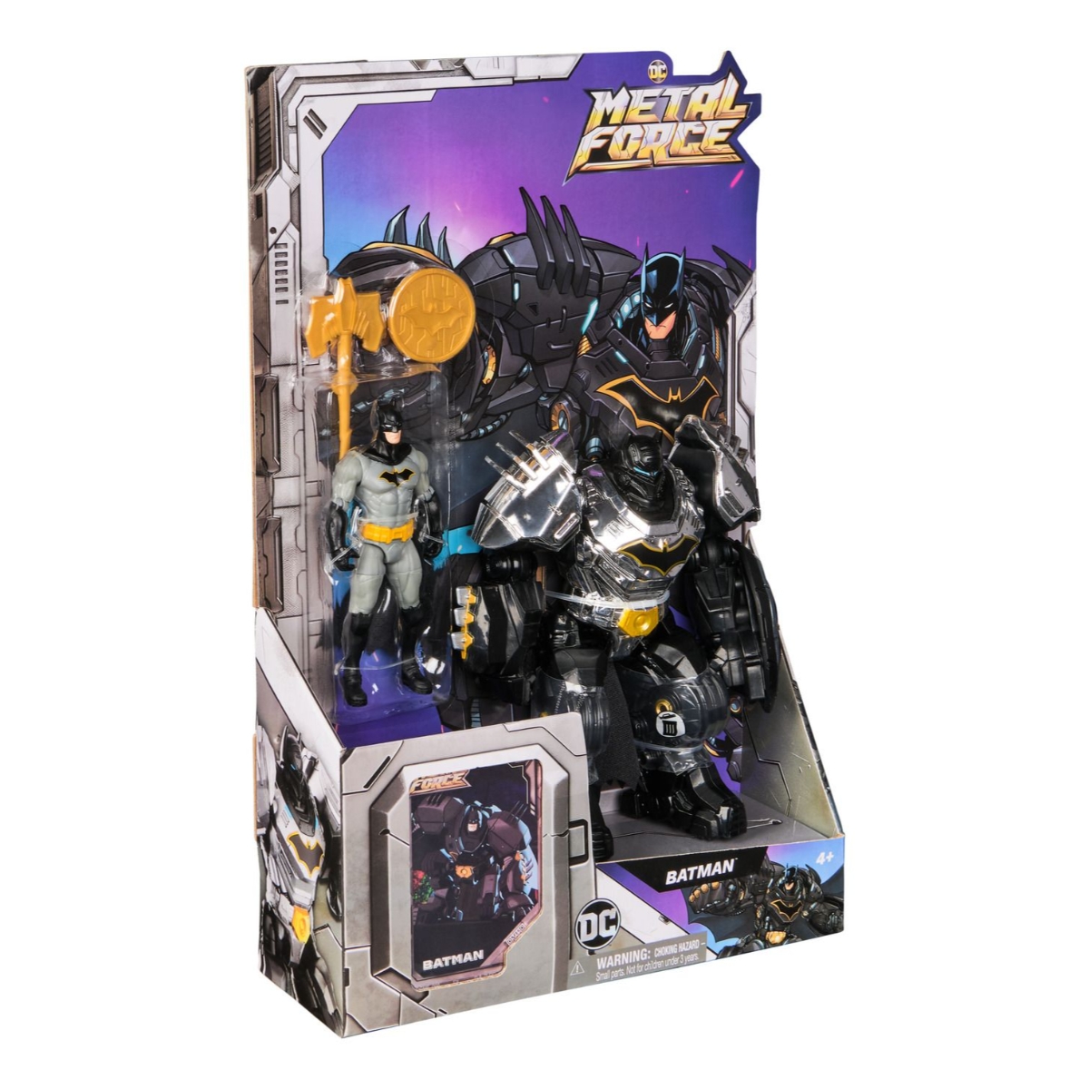 سبين ماستر مجموعة لعب مجسم حركة باتمان ميتال فورس للجنسين، 5-7 سنوات