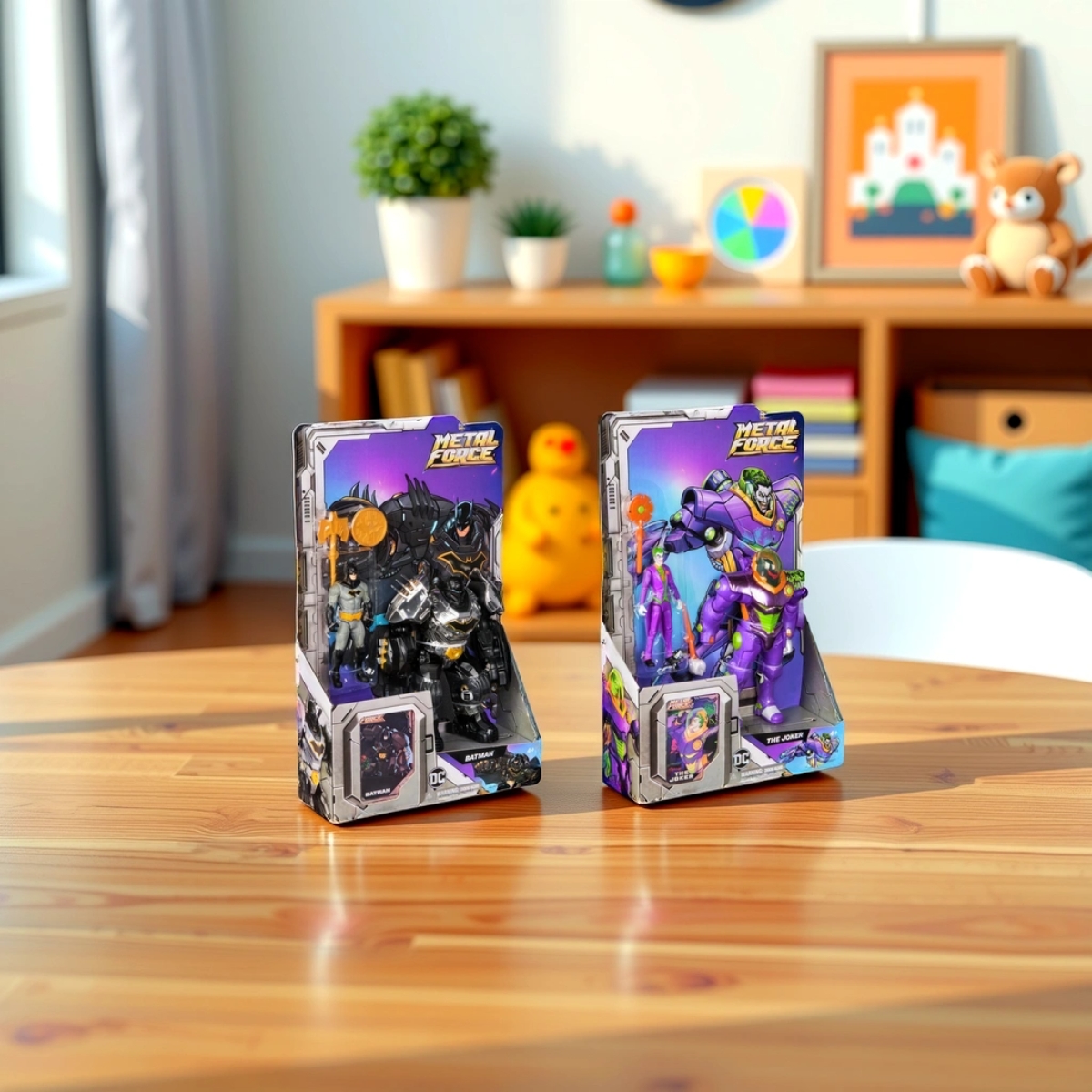 سبين ماستر مجموعة لعب مجسمات حركة باتمان ميتال فورس متنوعة للجنسين، 5-7 سنوات