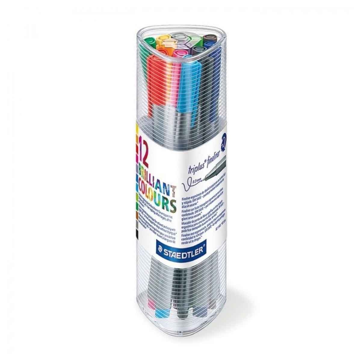 ستيدلر أقلام تريبلس فاينلاينر مجموعة من 12 (3-4 سنوات)