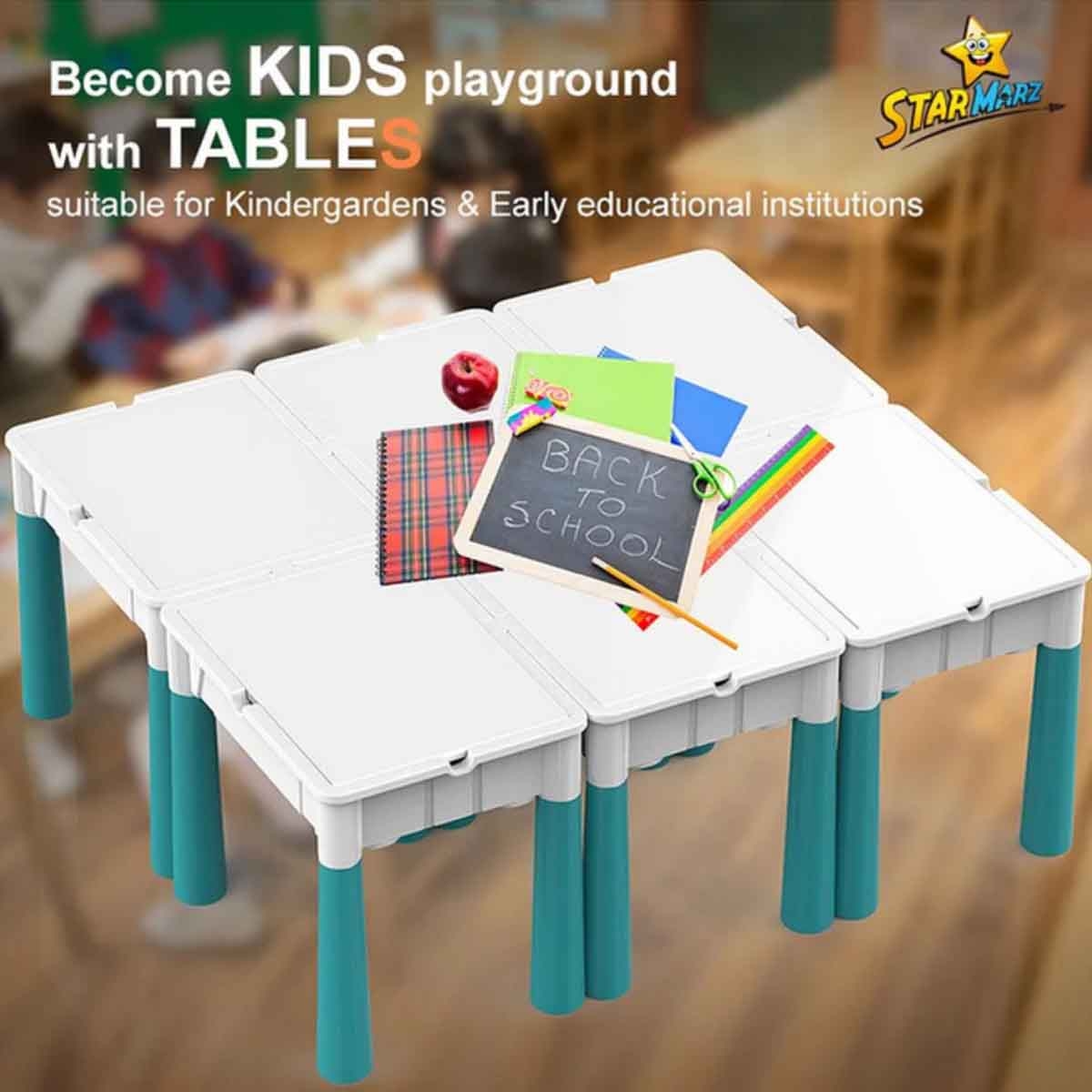 كيكبيبي طاولة مكعبات بناء مكونة من 178 قطعة للجنسين، من 3 إلى 4 سنوات