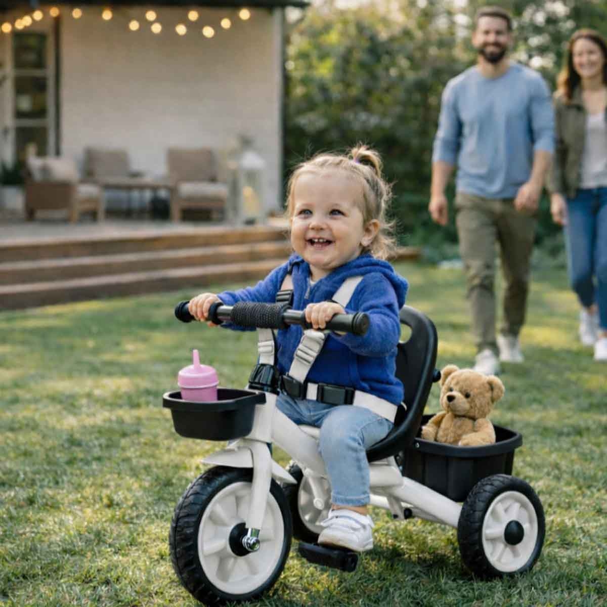 ستارمارز دراجة ثلاثية الألعاب للركوب اليدوي 3 عجلات باللون للأطفال للجنسين، 3-4 سنوات