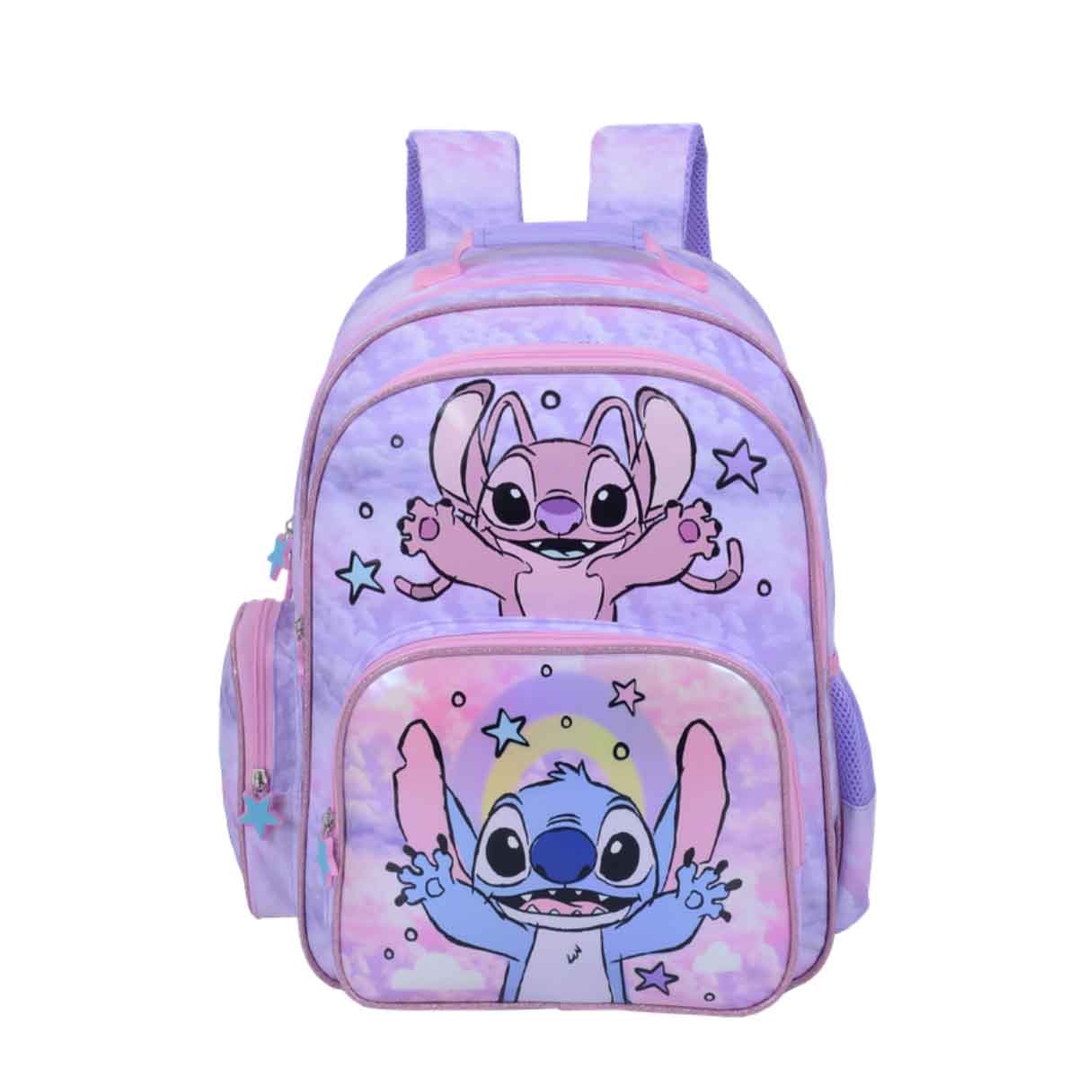 ليليو & ستيتش حقيبة ظهر ديزني بتصميم كرتوني مقاس 16 انش