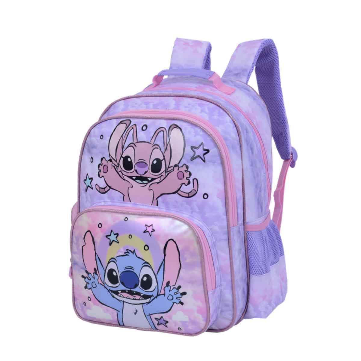 ليليو & ستيتش حقيبة ظهر ديزني بتصميم كرتوني مقاس 16 انش