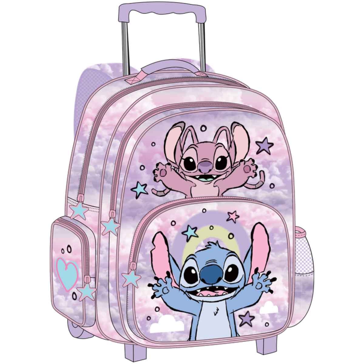 ليليو & ستيتش حقيبة ترولي مدرسية بتصميم شخصية كرتونية مقاس 16 انش