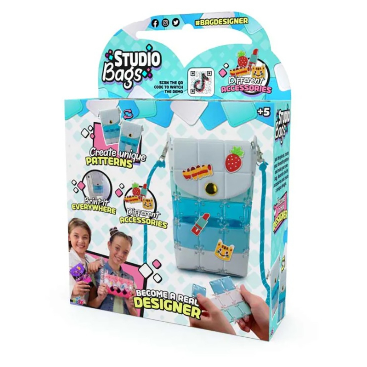 ستوديو باغ مجموعة DIY حقيبة محمولة للبنات، 5-7 سنوات