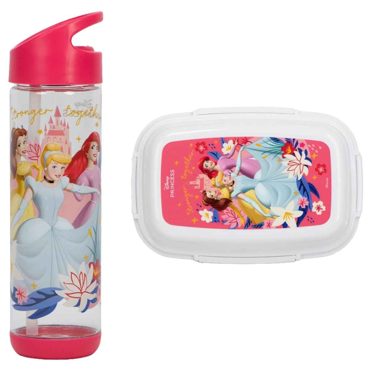 سنس بي تي إس ديزني الأميرات مجموعة من صندوق غداء وزجاجة ماء