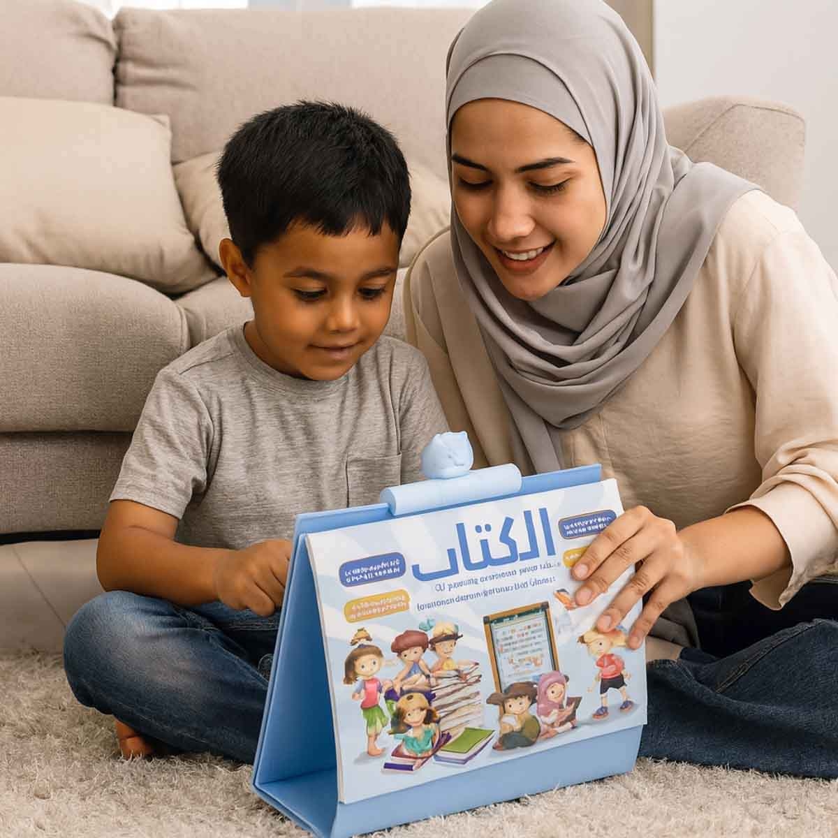 سندس مجموعة مكبر صوت علمني القرآن مع كتاب إلكتروني تعليمي