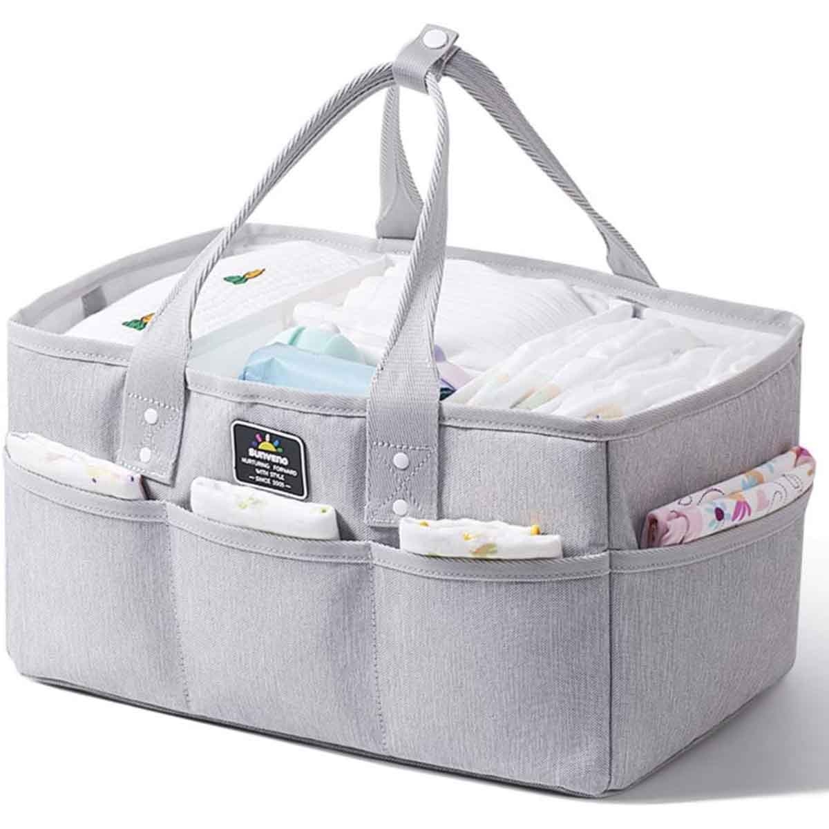 سنفينو منظم حفاضات مع 100 قطعة من فرش التبديل القابلة للاستخدام مرة واحدة