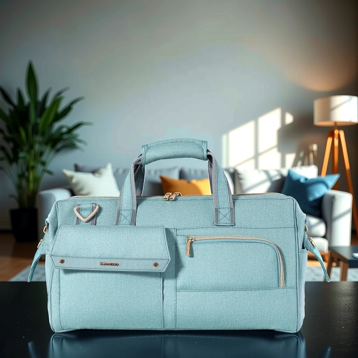 صنفينو حقيبة سفر 3 في 1 باللون الأخضر للجنسين من عمر 13 سنة فما فوق