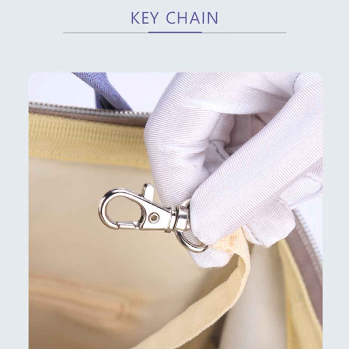 صنفينو حقيبة حفاضات نوفا زرقاء مع خطافات للعربة