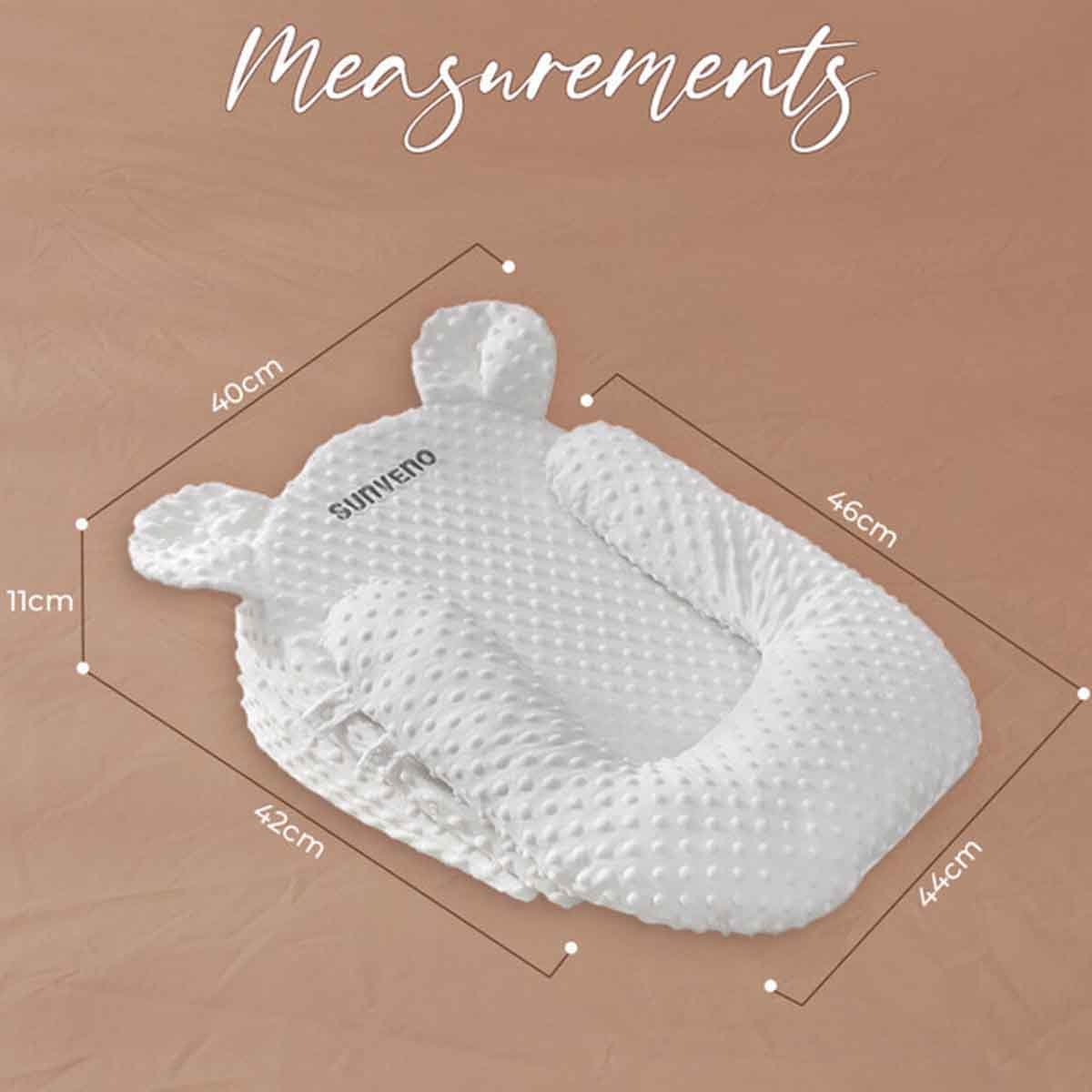 صنفينو وسادة حليب للأطفال مضادة للانسكاب على شكل U مع قاعدتين مائلتين 10° و15°