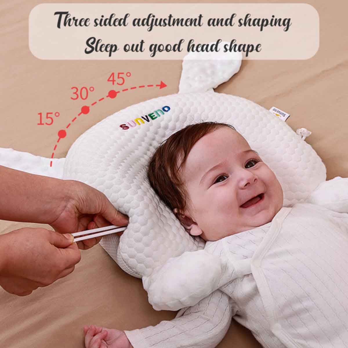 سنفينو وسادة تشكيل الرأس للرضع بتصميم الأرنب