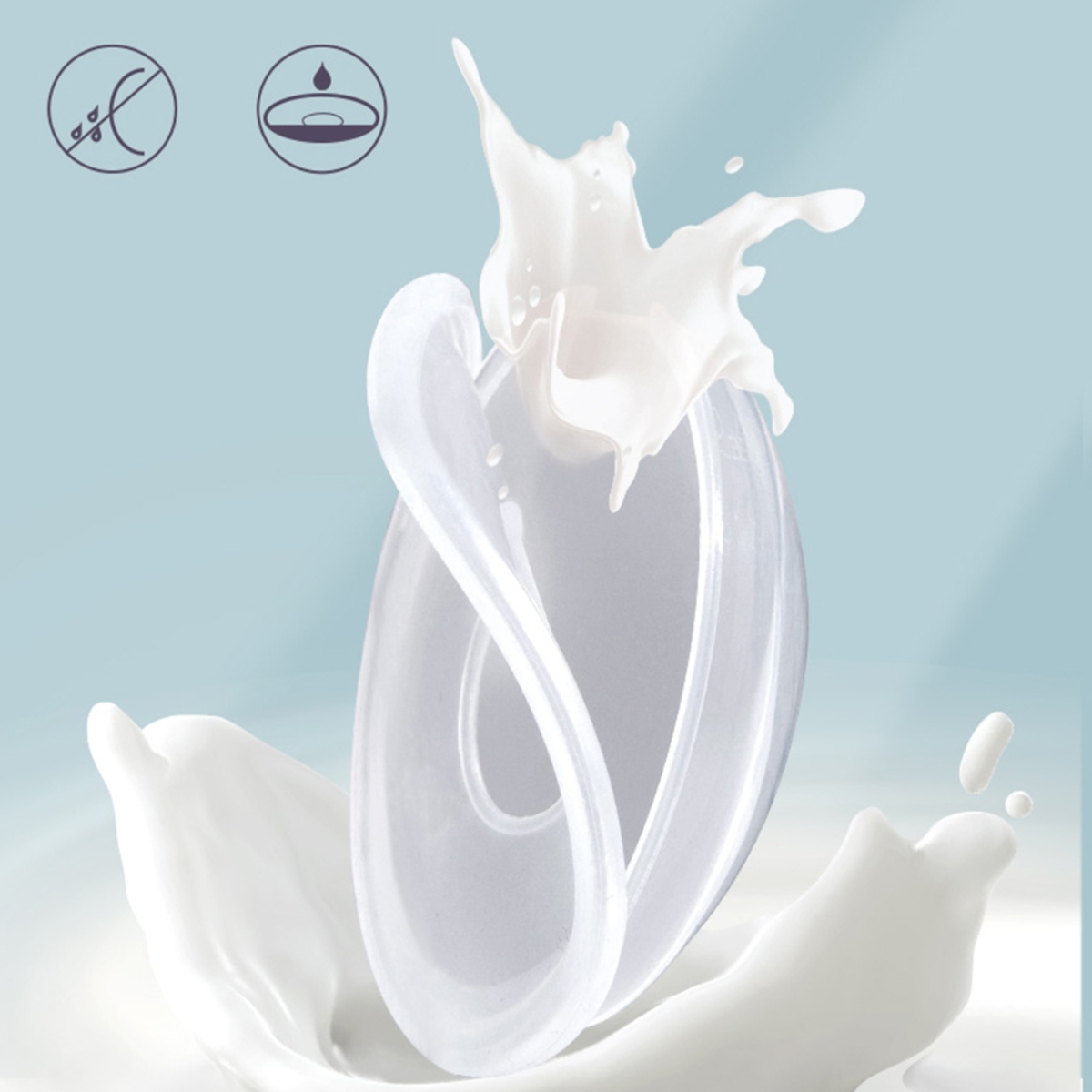 صنفينو غطاء حلمة ناعم شفاف