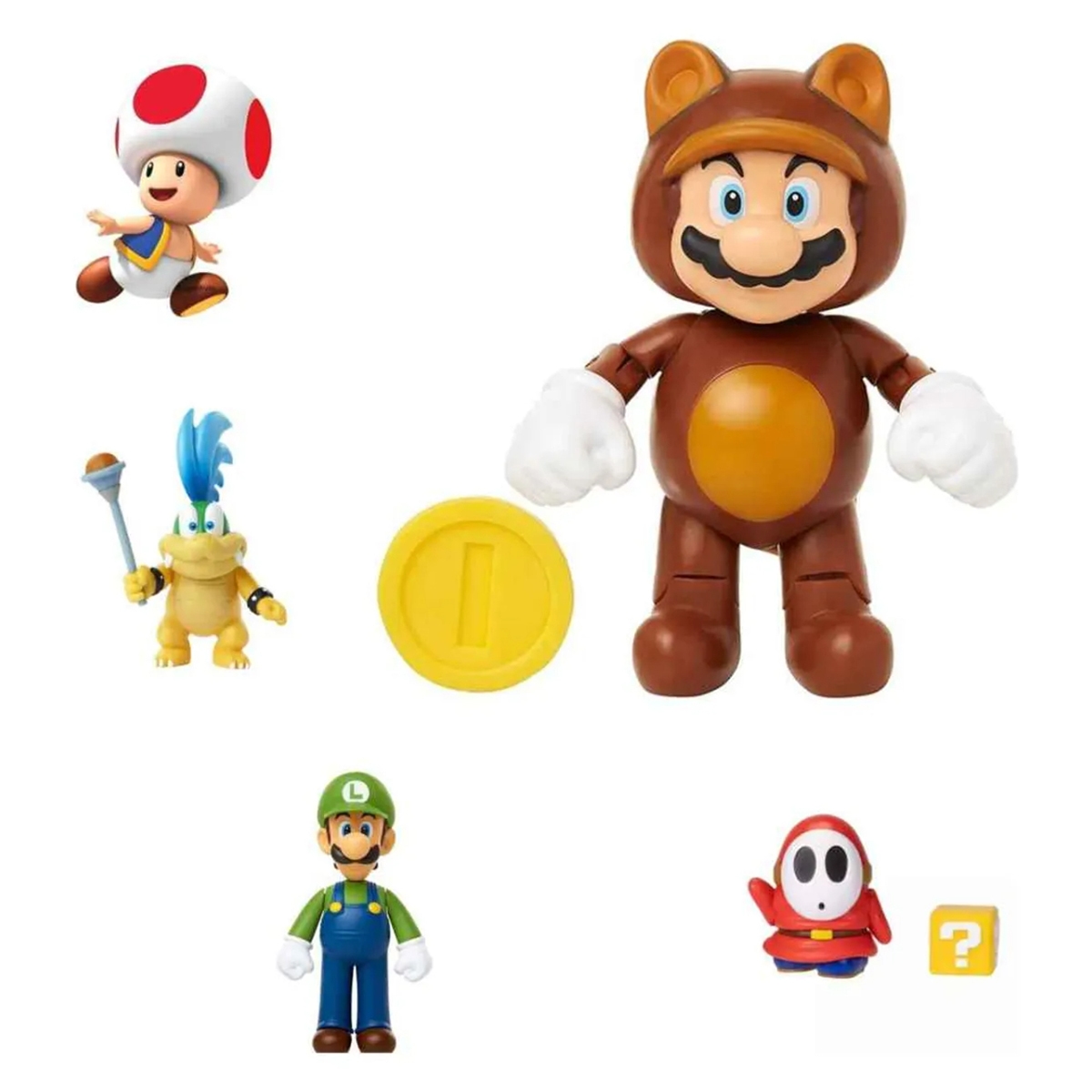 سوبر ماريو مجسم حركة منوع 4 إنش ويف 35 للجنسين، 3-4 سنوات
