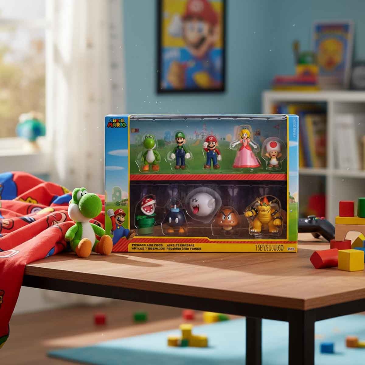سوبر ماريو مجموعة شخصيات أكشن فريندز آند فوز 2.3 انش للجنسين، 3-4 سنوات