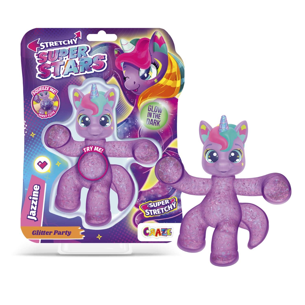 سوبرستارز لعبة مطاطية متنوعة للجنسين، 3-4 سنوات