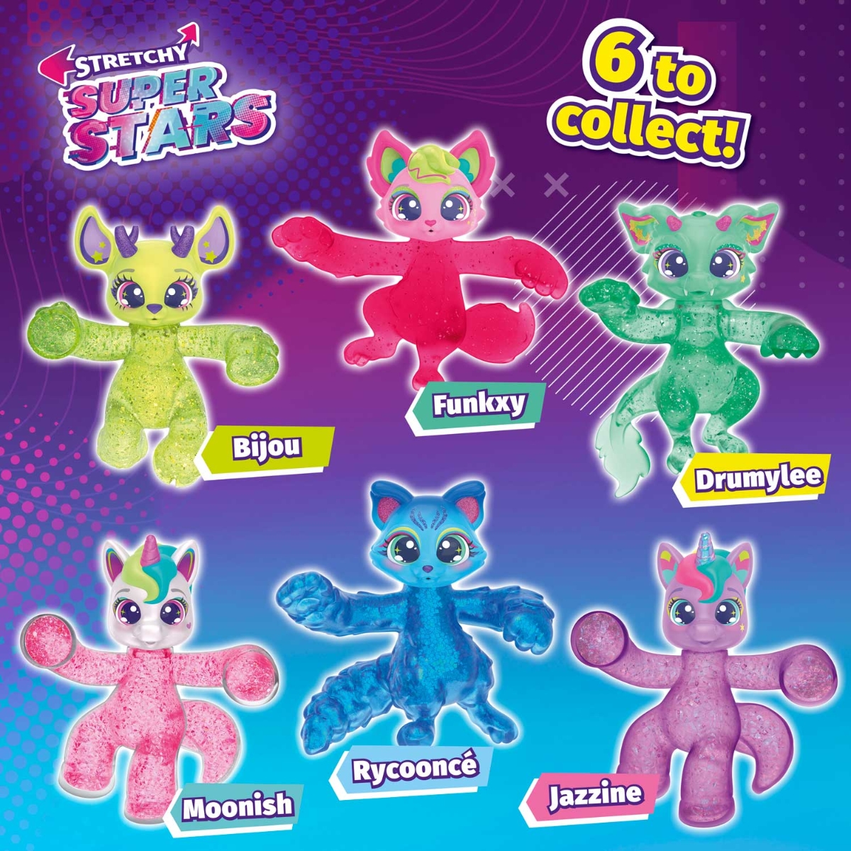 سوبرستارز لعبة مطاطية متنوعة للجنسين، 3-4 سنوات