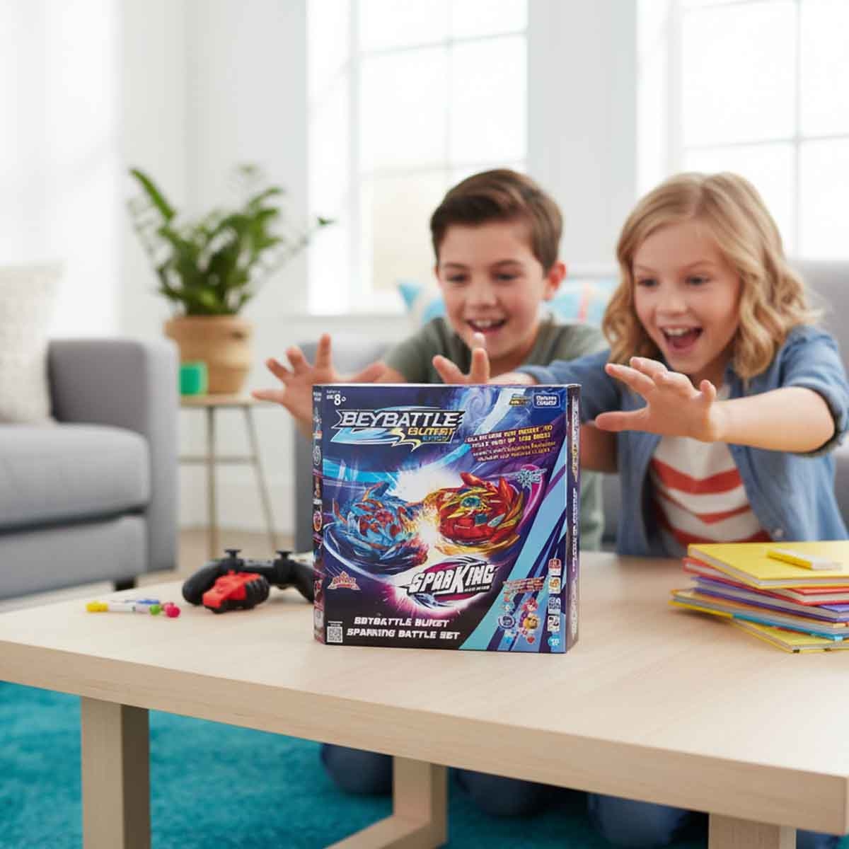 بي باتل تاكارا تومي مجموعة معركة بيرست سباركنغ للأولاد، 8-10 سنوات