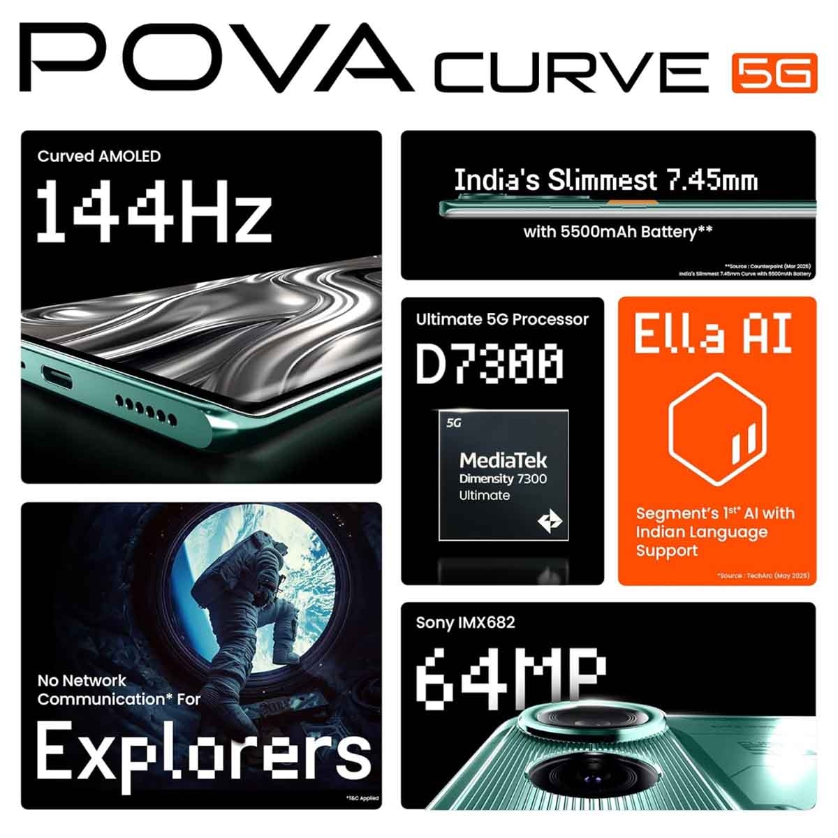 تكنو بوفا كيرف جوال أندرويد فايف جي