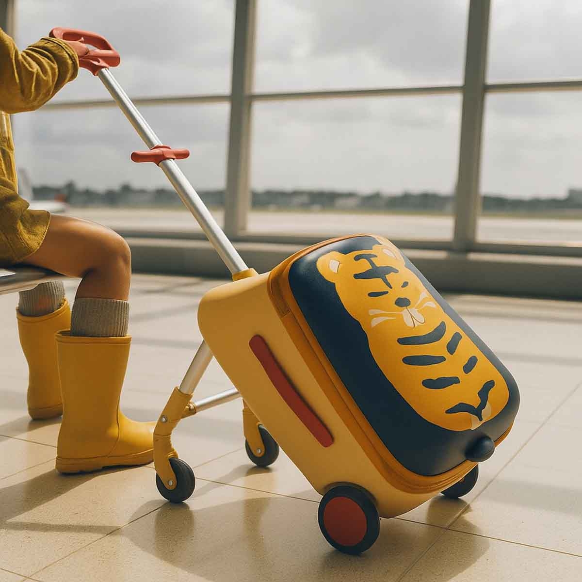 تيكنوم حقيبة سفر 3-في-1 على شكل نمر للركوب