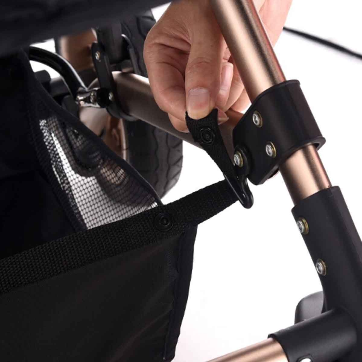 تيكنوم عربة أطفال 3 في 1 سوداء للأطفال، 0-2 سنة