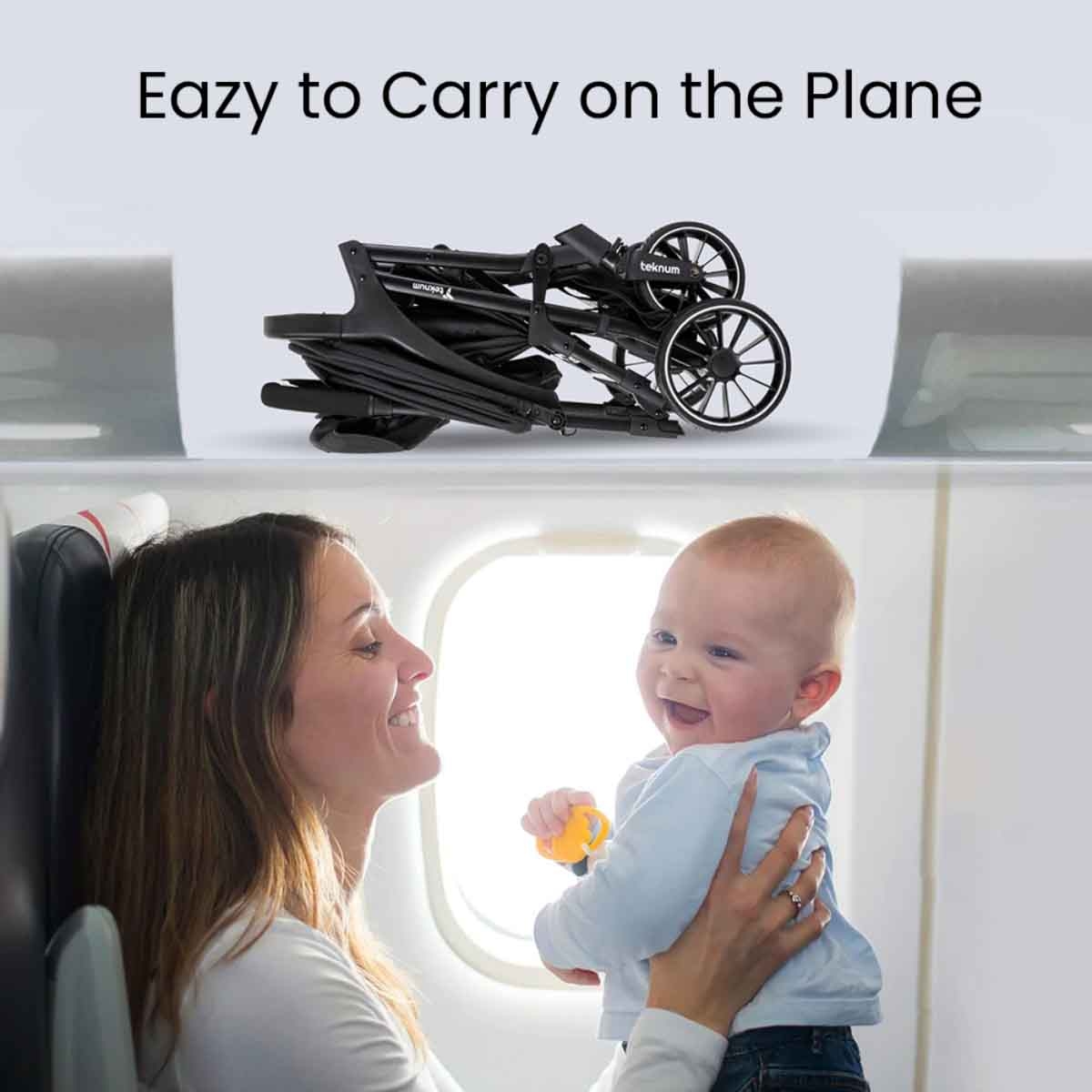 تيكنوم عربة فلاي لايت سوداء للأطفال، 0-2 سنة