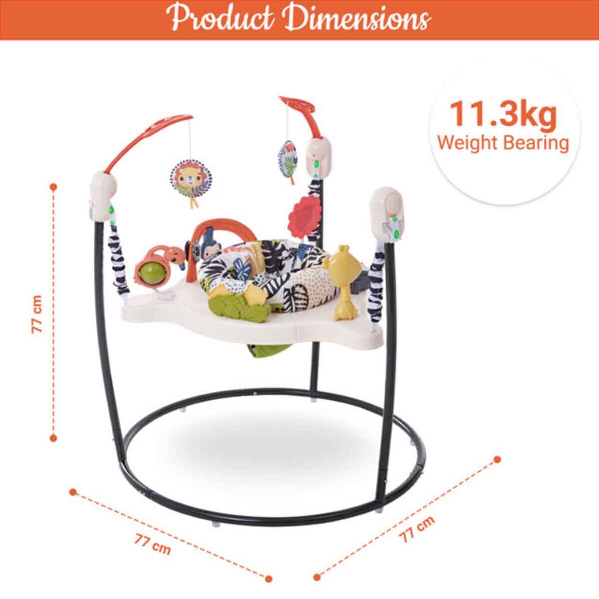 تيكنوم مشاية أطفال مع أنشطة وموسيقى وألعاب باللون الأزرق، 0-2 سنة