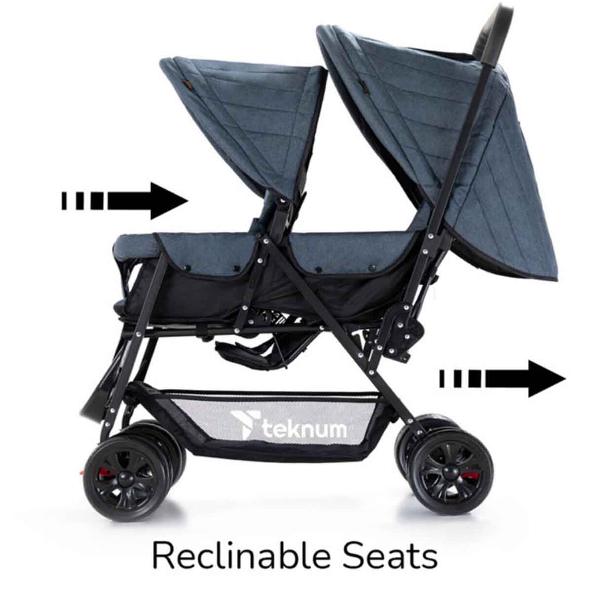 تيكنوم عربة أطفال مزدوجة للأطفال، 0-2 سنة