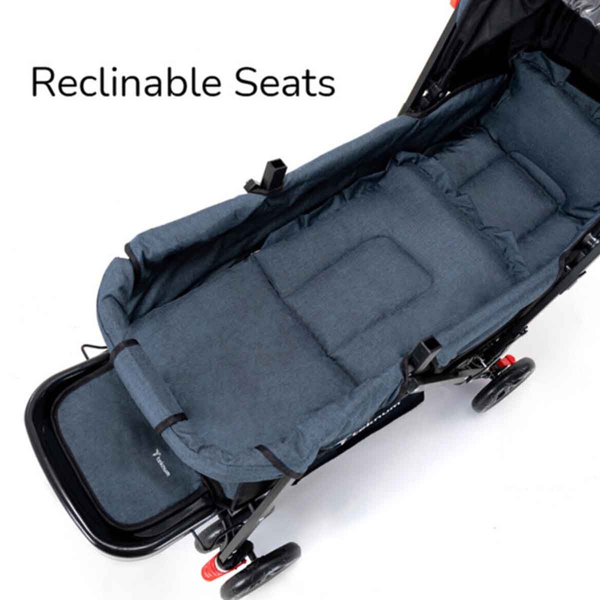 تيكنوم عربة أطفال مزدوجة للأطفال، 0-2 سنة