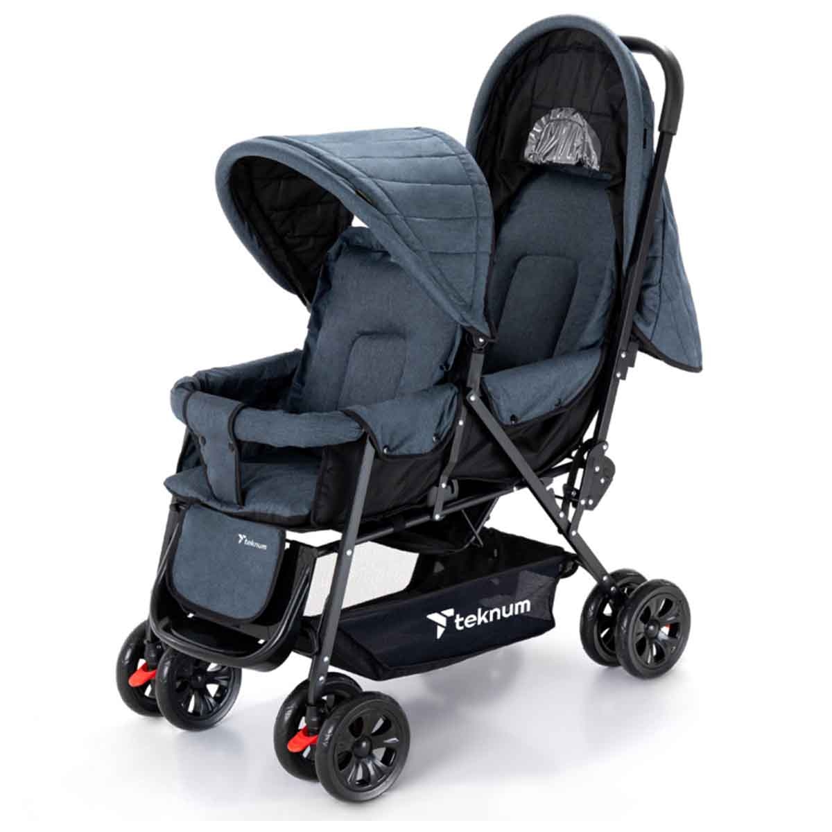 تيكنوم عربة أطفال مزدوجة للأطفال، 0-2 سنة