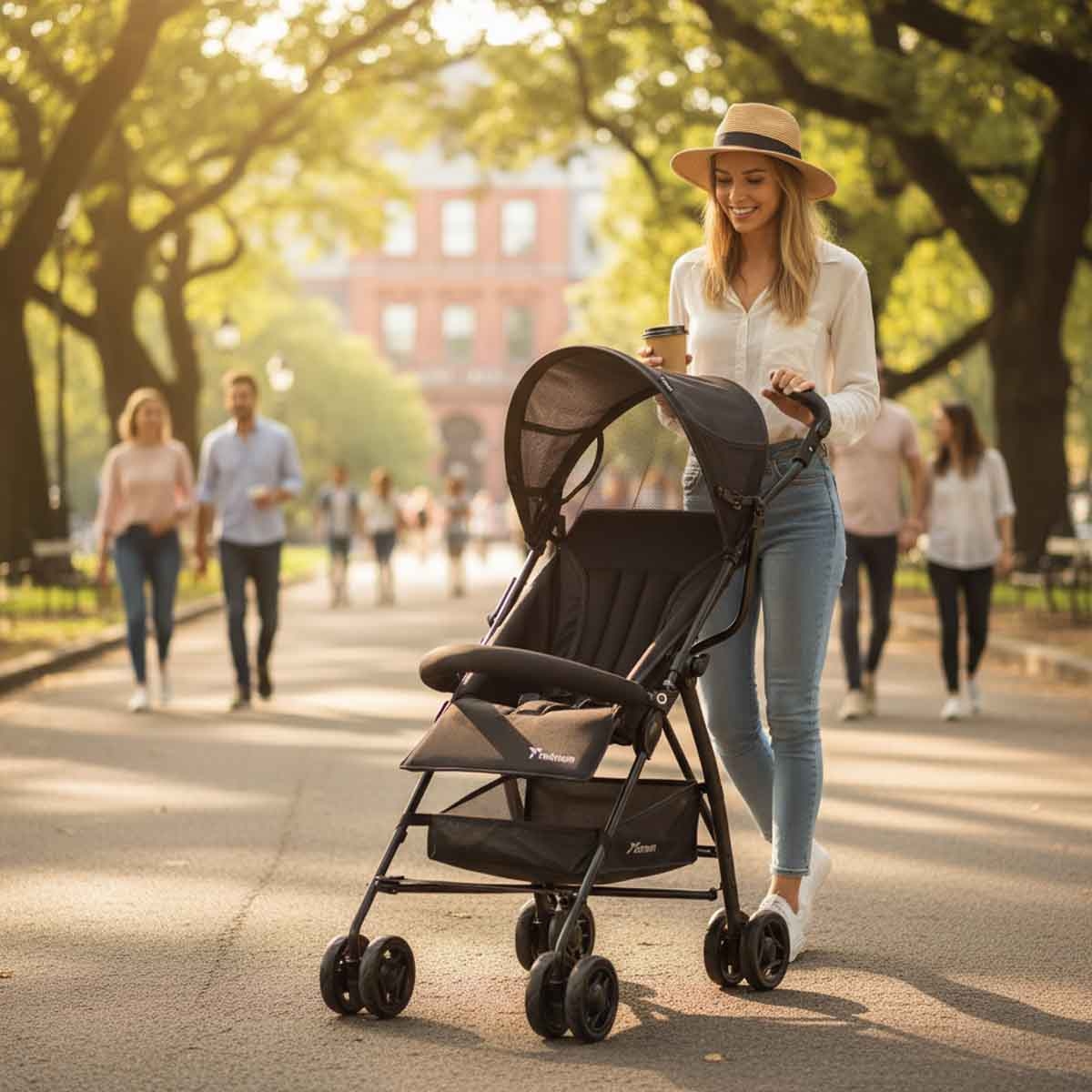 تيكنوم عربة إيكو لايت جرافيت للأطفال، 0-2 سنة