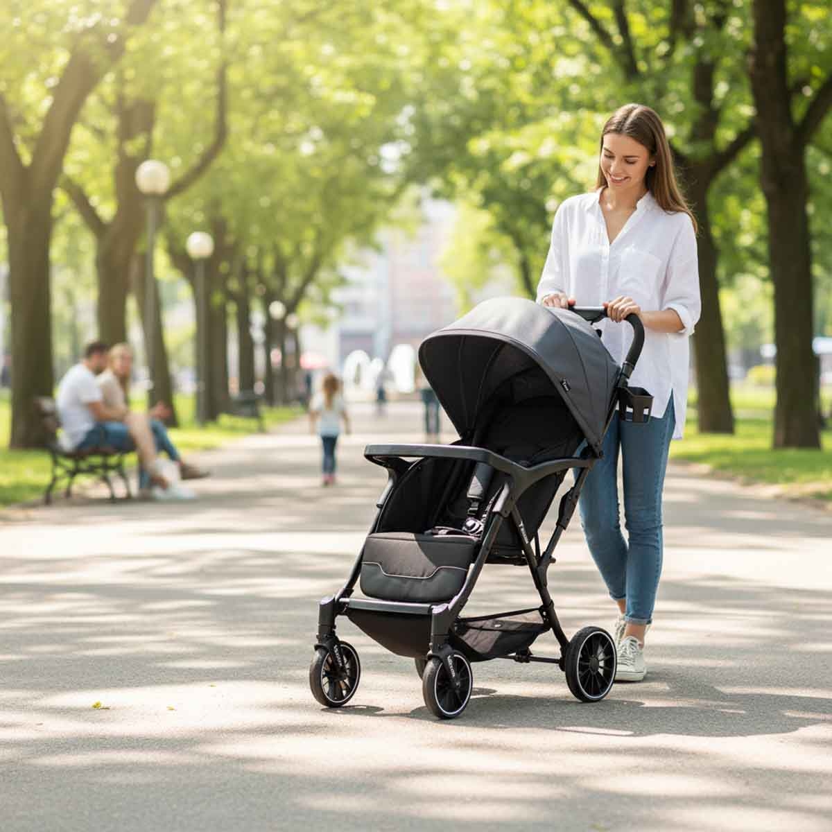 تيكنوم عربة فلاي لايت رمادية للأطفال، 0-2 سنة