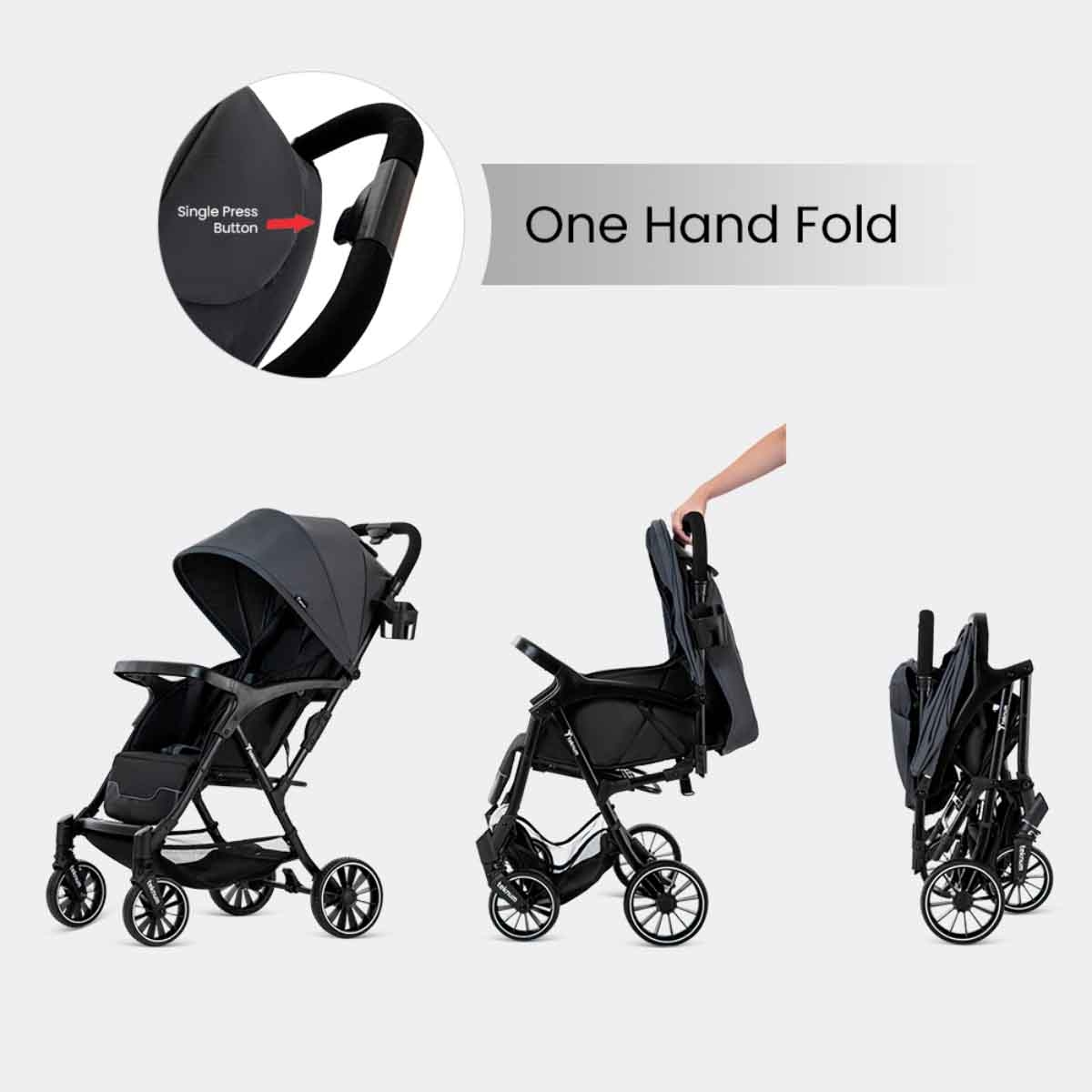 تيكنوم عربة فلاي لايت رمادية للأطفال، 0-2 سنة